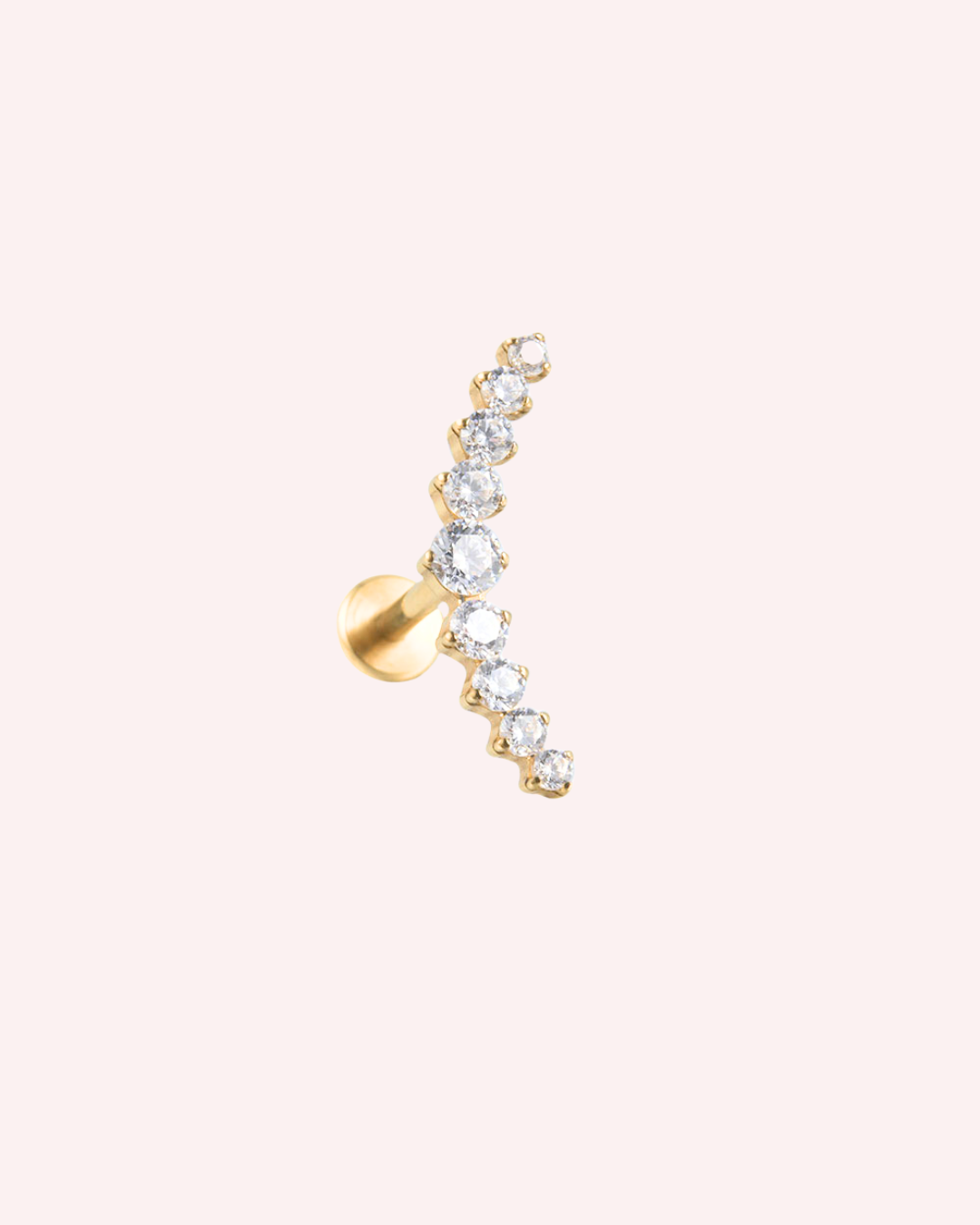 Piercing Titanio Lambada dorada