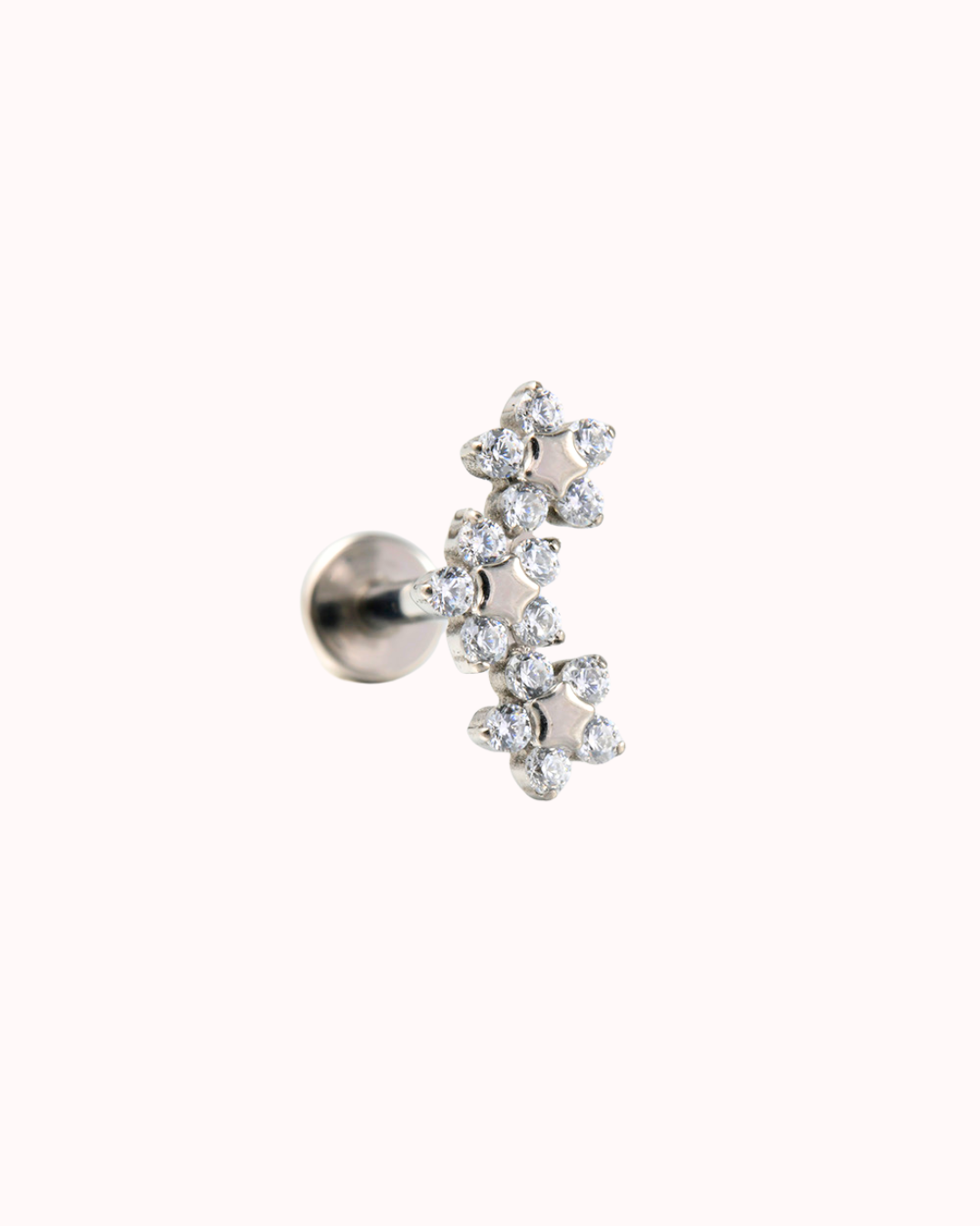 Piercing Titanio Flores