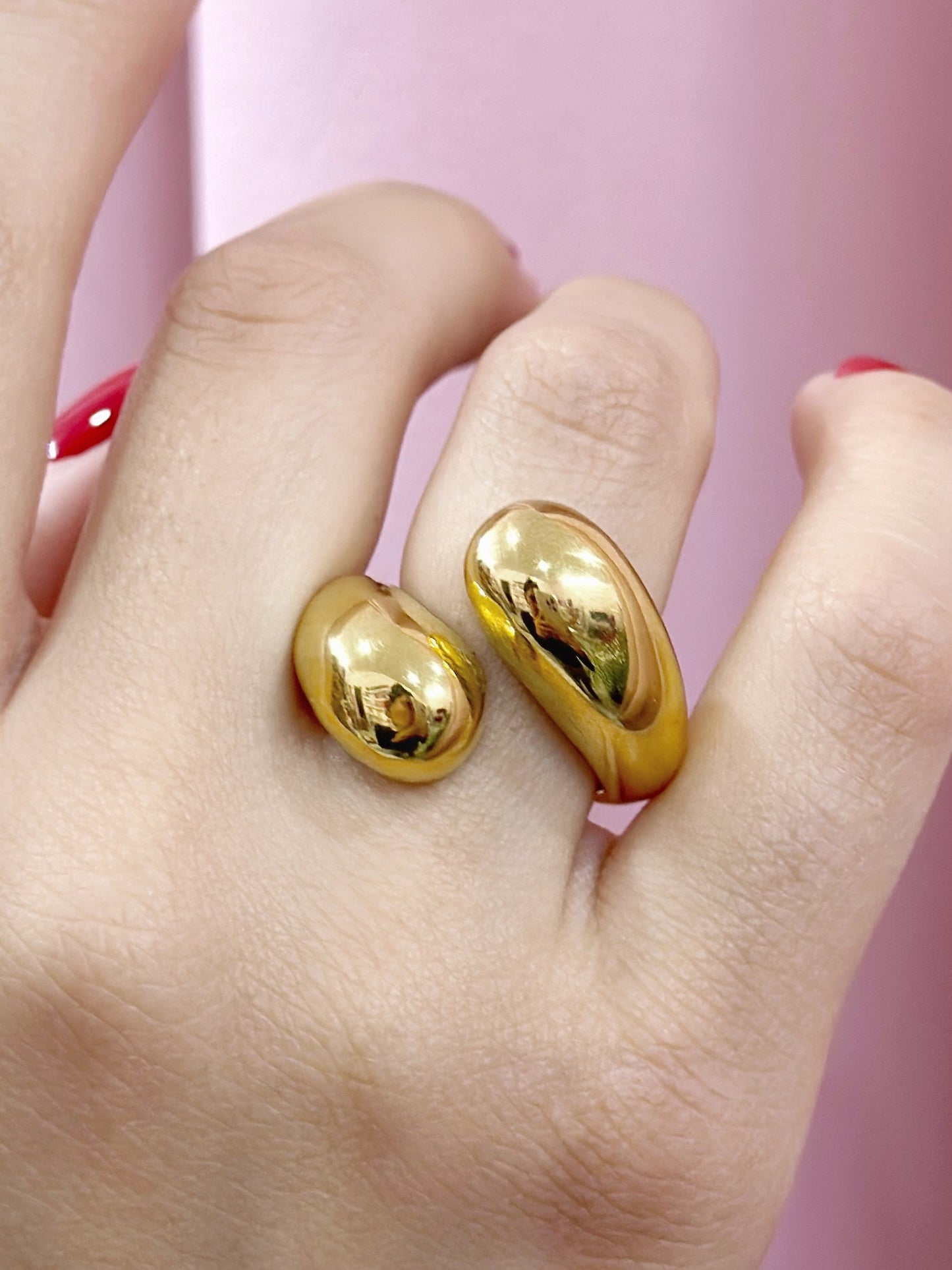 Anillo Chunky doble