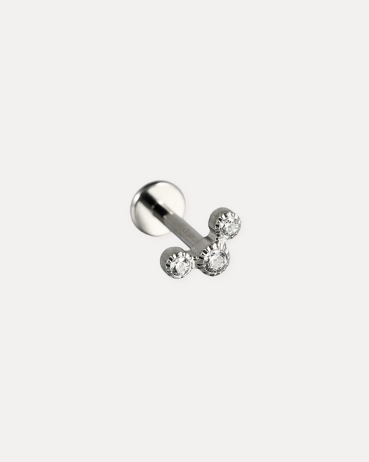 Piercing titanio tresillo