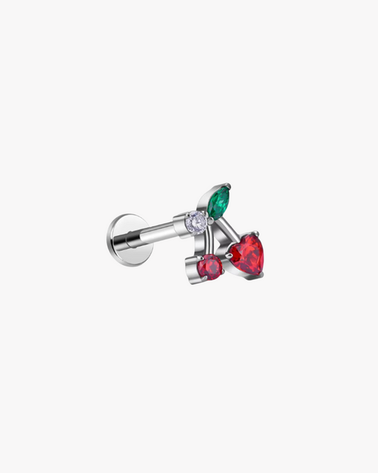 Piercing titanio cereza