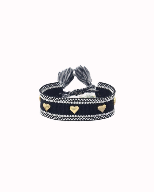 Black Fabric Bracelet