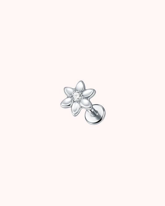 Piercing Flor Titanio