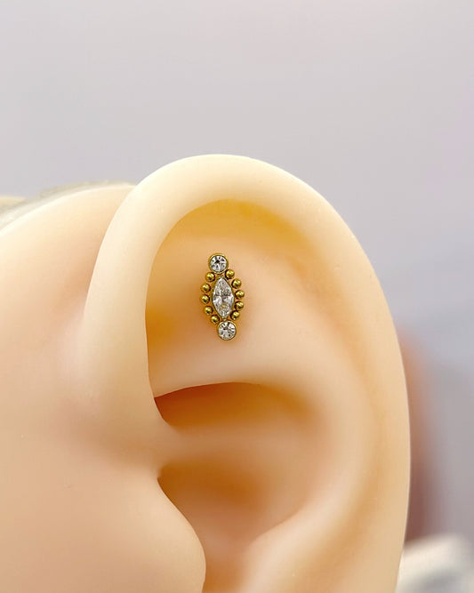 Piercing Titanio Espejo Turco