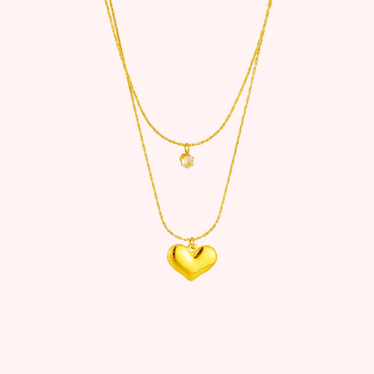 Gold heart Necklace ✨