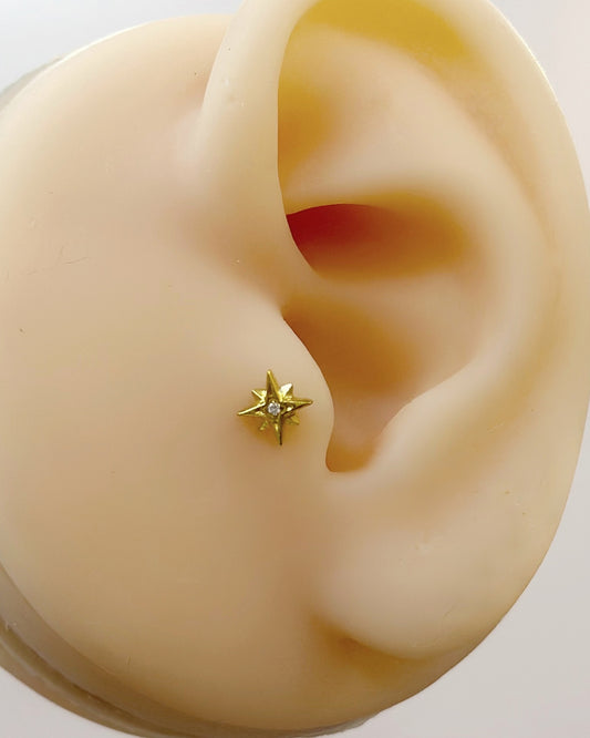 Piercing Titanio Estrella del Norte